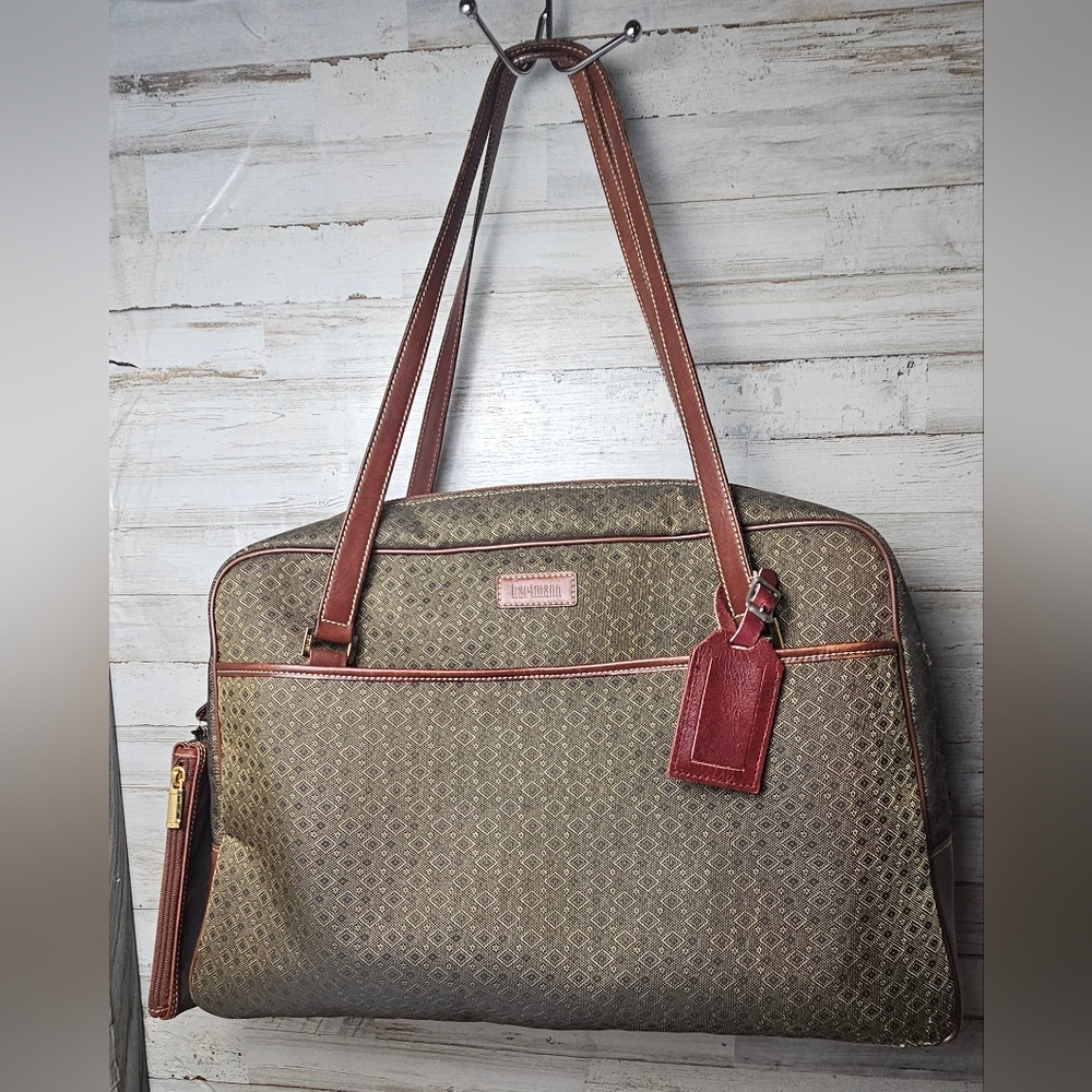 Hartmann Carry On Bag Wings Jacquard Diamond Pattern Vintage Y2K Pre-owned
